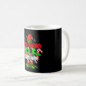 数学教師エルフ部隊 クリスマス エルフ帽子 靴 面白い コーヒーマグカップ (正面右)