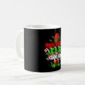 数学教師エルフ部隊 クリスマス エルフ帽子 靴 面白い コーヒーマグカップ (正面左)