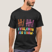 数学教師67のミーム 数学好き 数学 もしあなたが Tシャツ (正面)