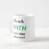 数学教師 コーヒーマグカップ (正面左)