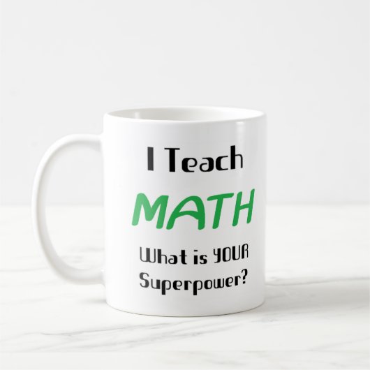 数学教師 コーヒーマグカップ (左)