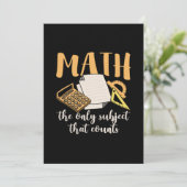 数学教師 数学のみ 招待状 (スタンド正面)