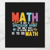 数学教師 数学は観客スポーツではない ワインラベル (シングルラベル)