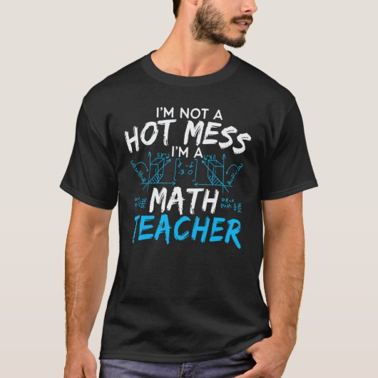 数学教師+数学者+数学の学校 Tシャツ (正面)