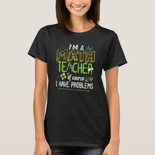 数学教師 数学者 統計学 代数学 数学 Tシャツ (正面)