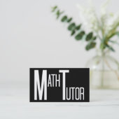 数学教師（白黒） 名刺 (スタンド正面)