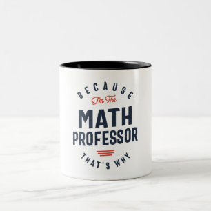 数学教授の職業 ツートーンマグカップ
