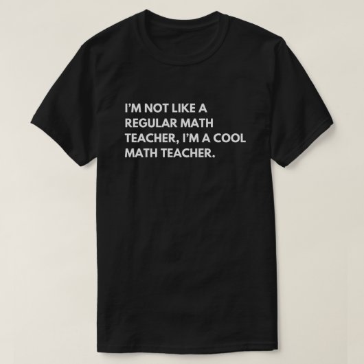 数学教授 おもしろい先生 Tシャツ (デザイン正面)