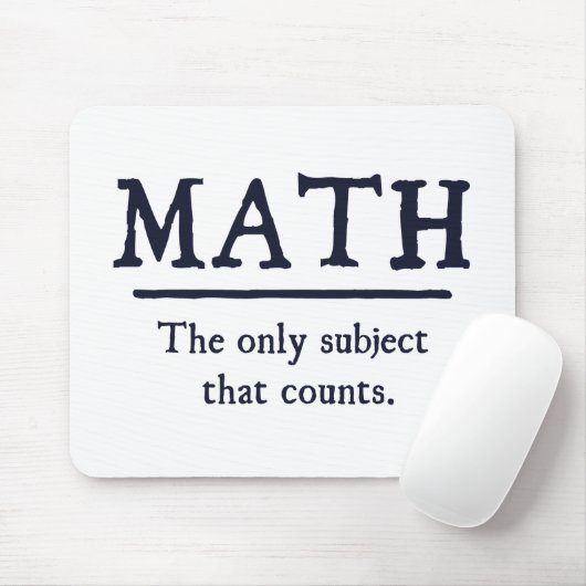 数学数える唯一の主題 マウスパッド (マウス)