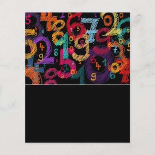 数学数デザイン、数学クラス広告ズ チラシ (裏面)