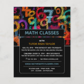 数学数デザイン、数学クラス広告ズ チラシ (正面)