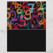 数学数デザイン、数学クラス広告ズ チラシ (裏面)