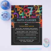 数学数デザイン、数学クラス広告ズ チラシ (シングル)