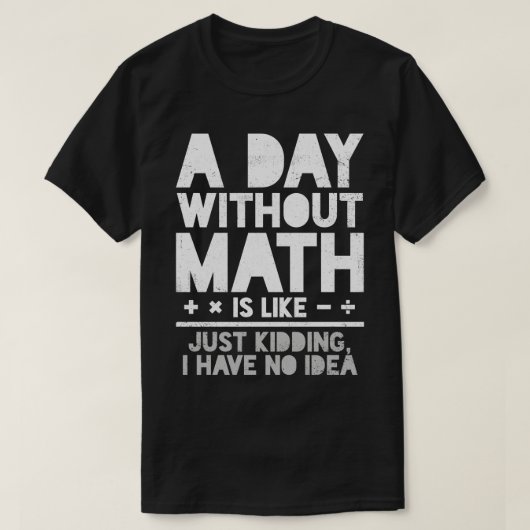 数学数学先生数学者 Tシャツ (デザイン正面)