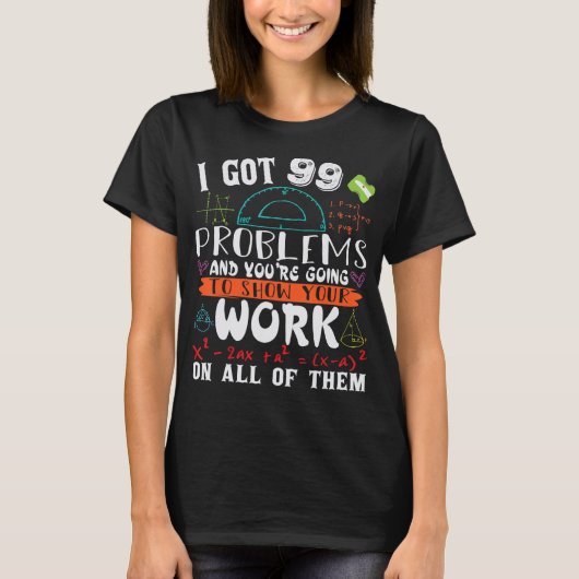 数学数学先生物理数学4 Tシャツ (正面)