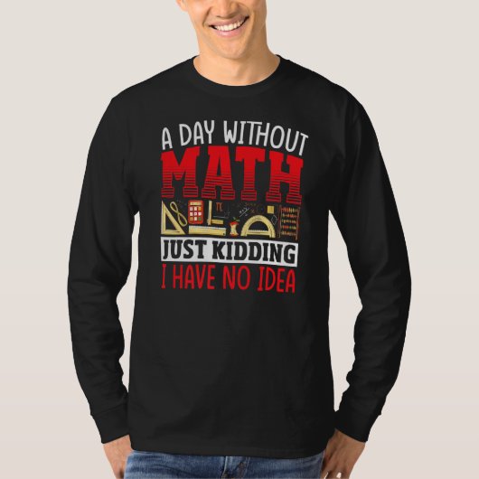 数学数学者の数学先生のスタッドなし日 Tシャツ (正面)