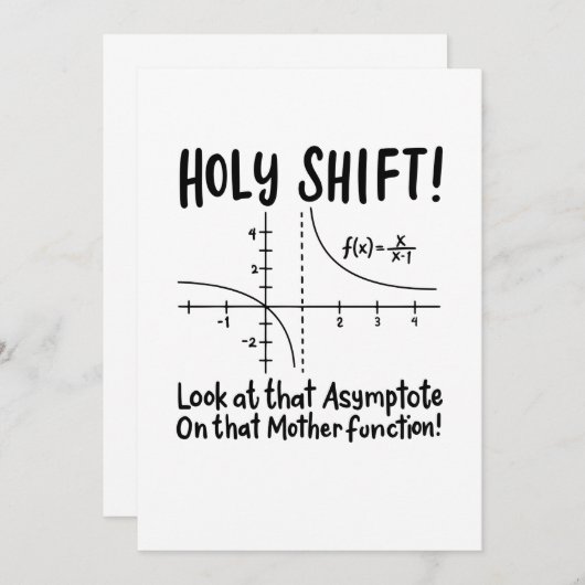 数学数学 招待状 (正面/裏面)