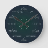 数学時計 ラウンド壁時計