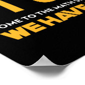 数学来の面にはPiがある ポスター (角)