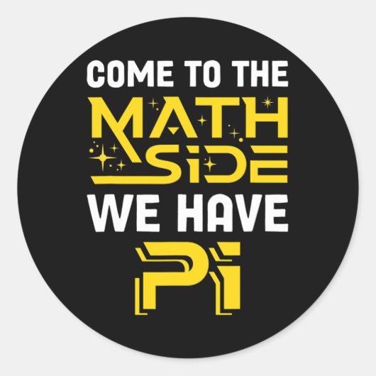 数学来の面にはPi Mathematics Scienがある ラウンドシール (正面)