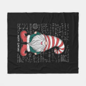 数学格言ファミリーマッチンググループクリスマスパーティー フリースブランケット (正面(横))