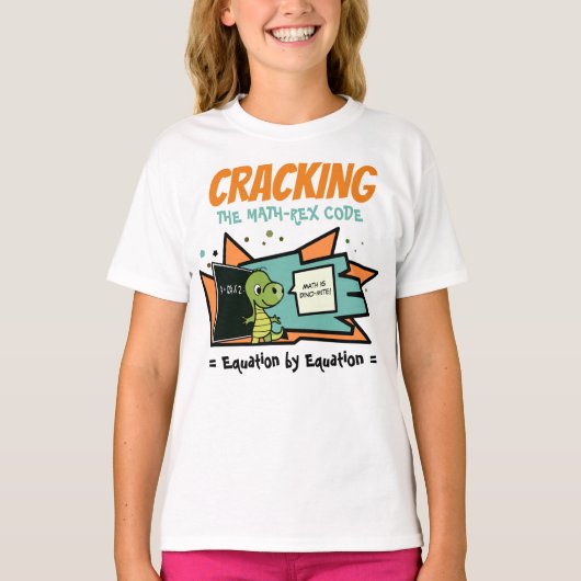 数学王のコードを解読せよ Tシャツ (正面)