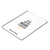 数学生おもしろい学パーソナライズされた院の贈り物 ノートブック (左側)