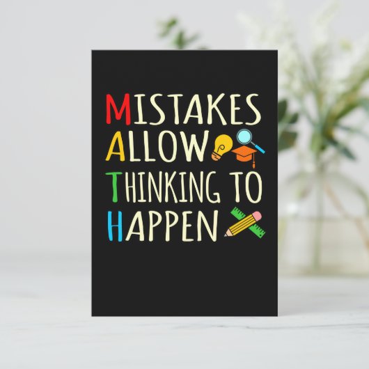 数学生が数学を間違える数学先生 出欠カード (スタンド正面)