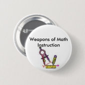 数学用具、数学の指示の武器 缶バッジ (正面&裏面)