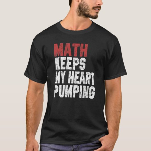 数学男性へ女子先生パイ・デイ代数ギーク Tシャツ (正面)