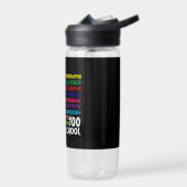 数学番号100th日の学校の先生子供 ウォーターボトル (左面)