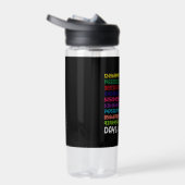 数学番号100th日の学校の先生子供 ウォーターボトル (右面)