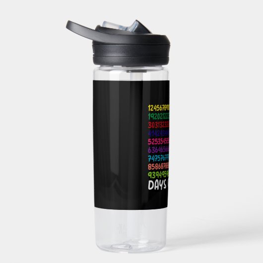 数学番号100th日の学校の先生子供 ウォーターボトル (右面)