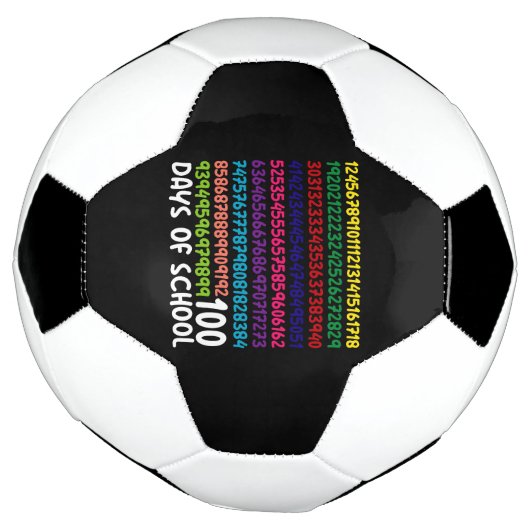 数学番号100th日の学校の先生子供 サッカーボール (回転)