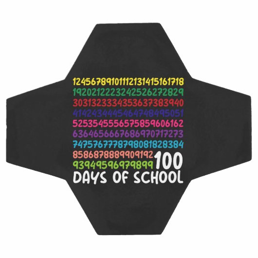 数学番号100th日の学校の先生子供 サッカーボール (フラット)