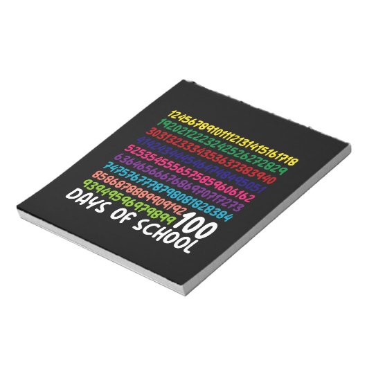 数学番号100th日の学校の先生子供 ノートパッド (回転)