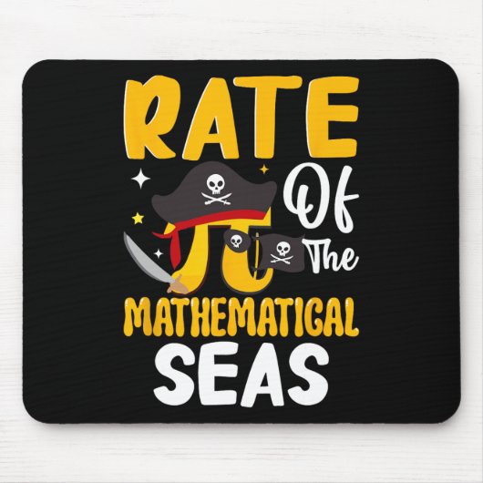 数学的な海の割合 – Pi記号Math 3.1 マウスパッド (正面)