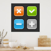 数学的アイコン ポスター (キッチン)