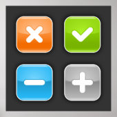 数学的アイコン ポスター (正面)