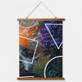 数学的コントラスト:数式壁タペストリアセット 吊り下げ型タペストリー (正面2)