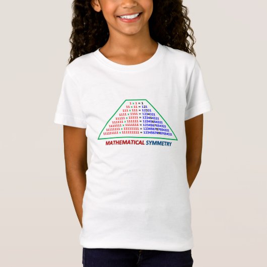 数学的対称性Tシャツ Tシャツ (正面)