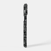 数学的抽象概念 iPhone 15ケース (右側面)