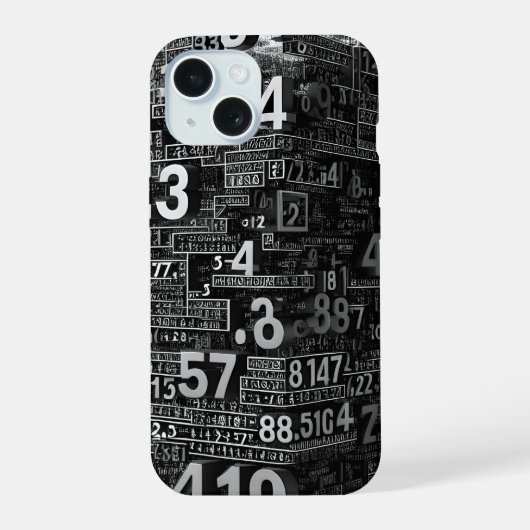 数学的抽象概念 iPhone 15ケース (裏面)