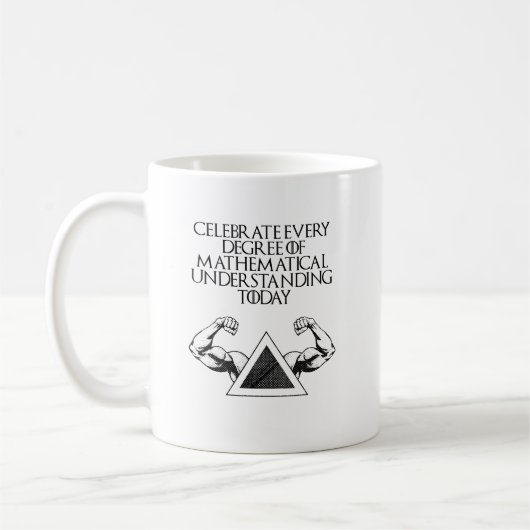 数学的理解を祝おう コーヒーマグカップ (左)