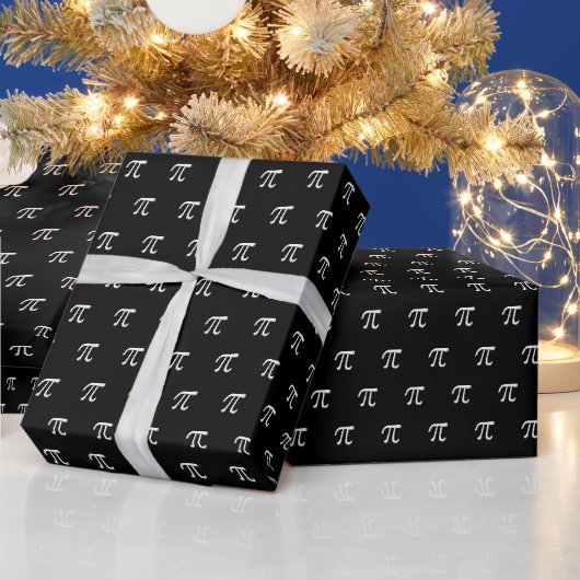 数学的Piパターンラッピング紙 ラッピングペーパー (クリスマス)