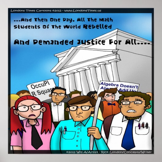 数学素晴らしギーク反おもしろい乱 ポスター (正面)