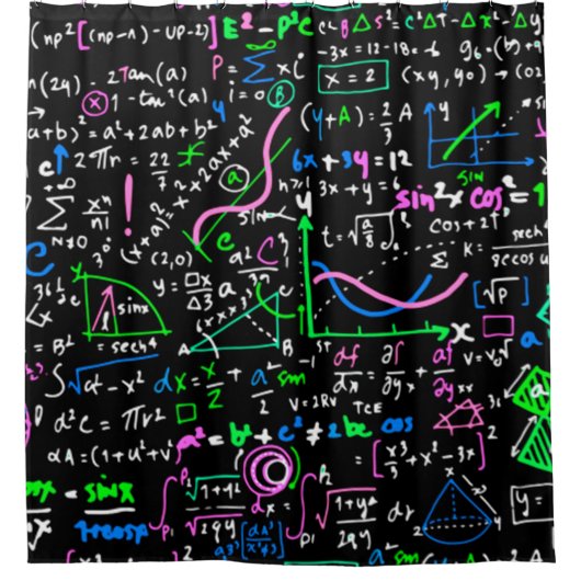 数学線形数学の教育圏 シャワーカーテン (正面)