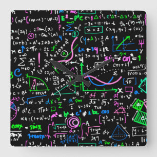 数学線形数学の教育圏 スクエア壁時計