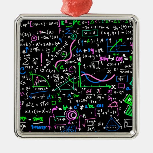 数学線形数学の教育圏 メタルオーナメント (正面)