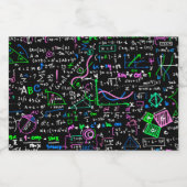 数学線形数学の教育圏 リキュールボトルラベル (シングルラベル)